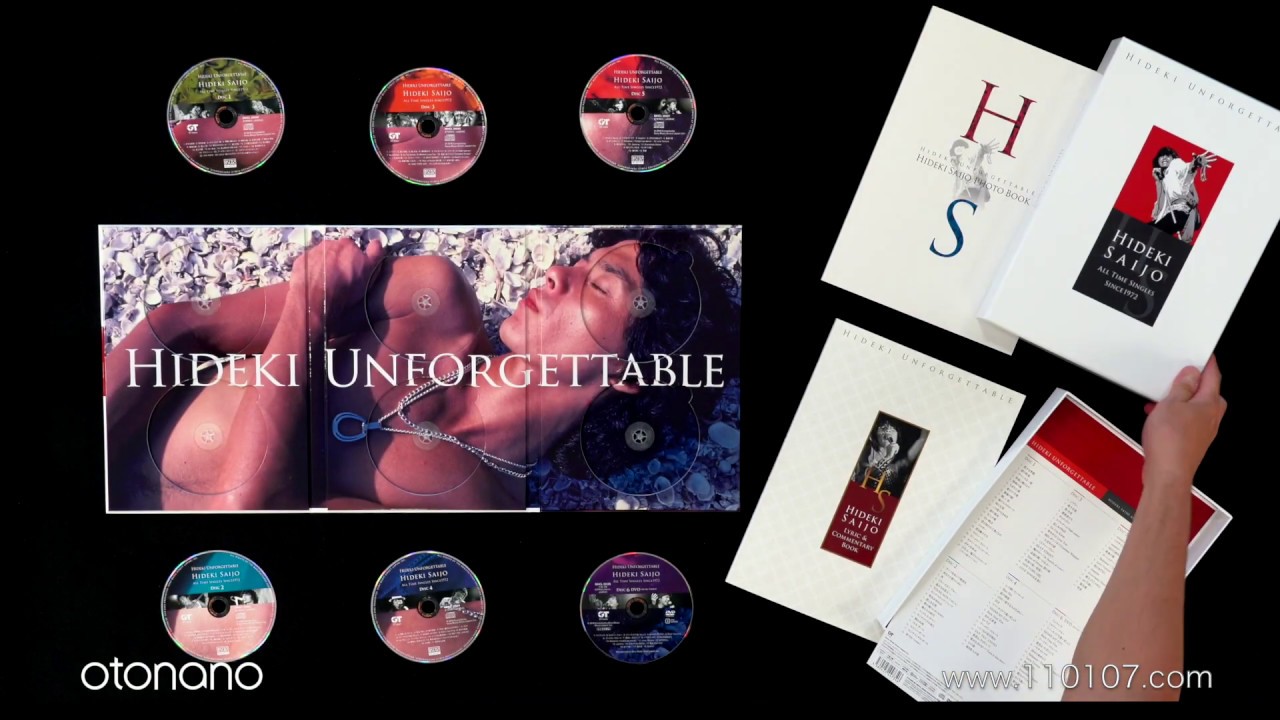 西城秀樹 CD＋DVD BOX『HIDEKI UNFORGETTABLE - HIDEKI SAIJO ALL TIME