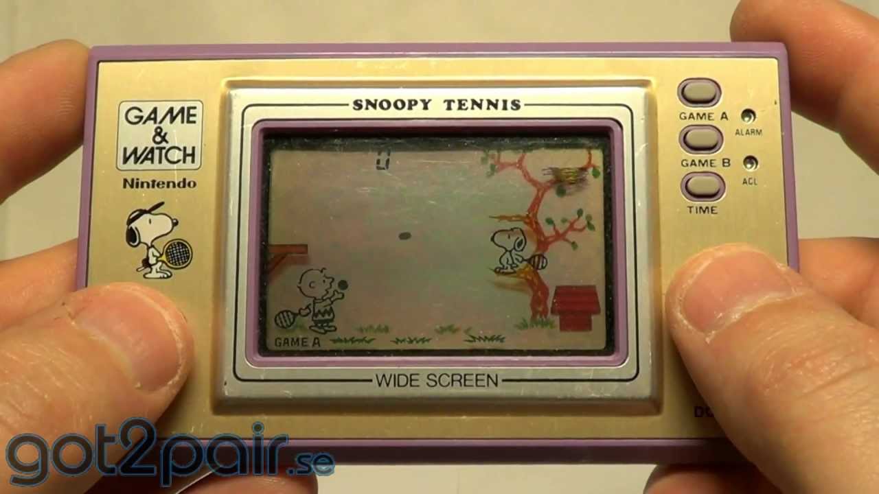 SNOOPY TENNIS SP-30 - Nintendo Game & Watch - YouTube