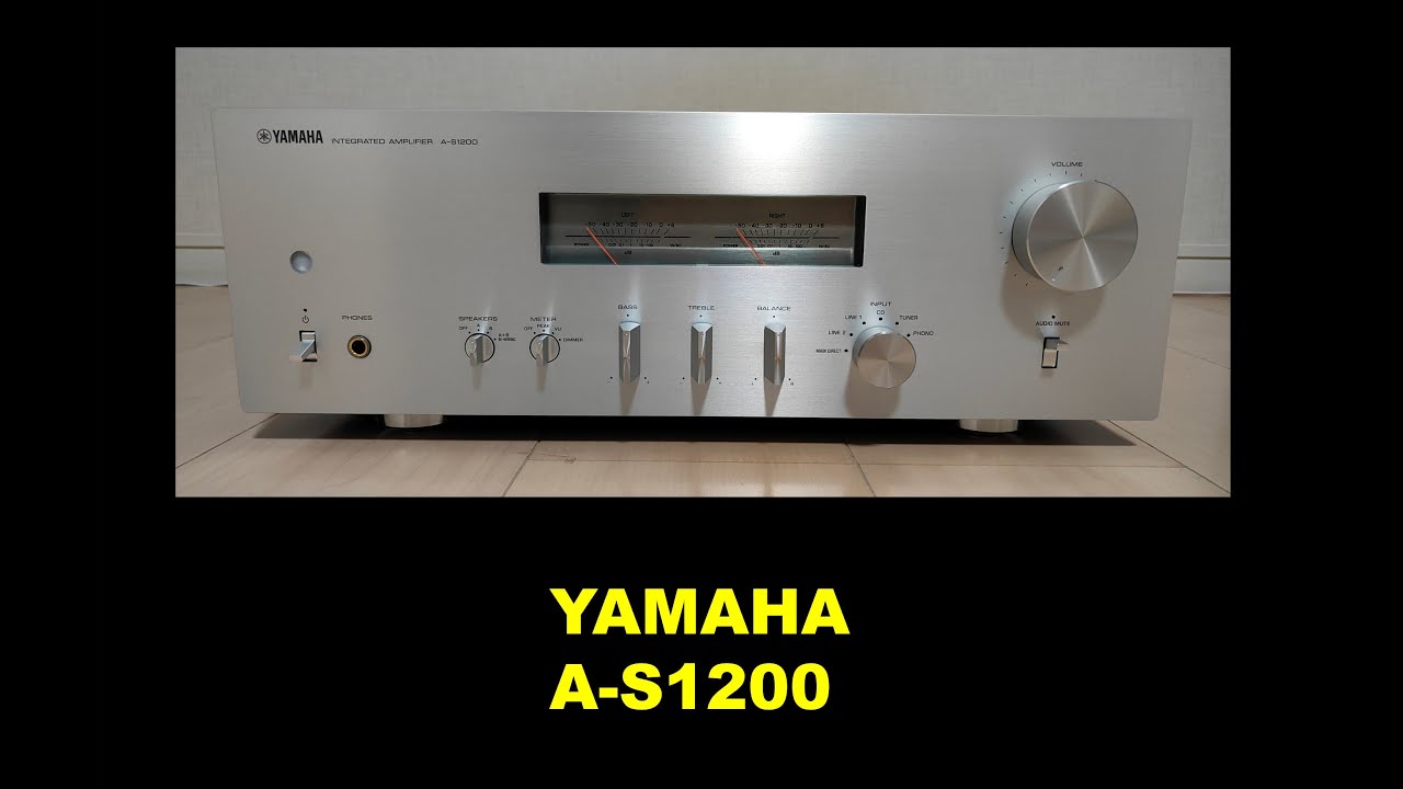 ヤマハのプリメインアンプ「A-S1200」を購入しました - YouTube