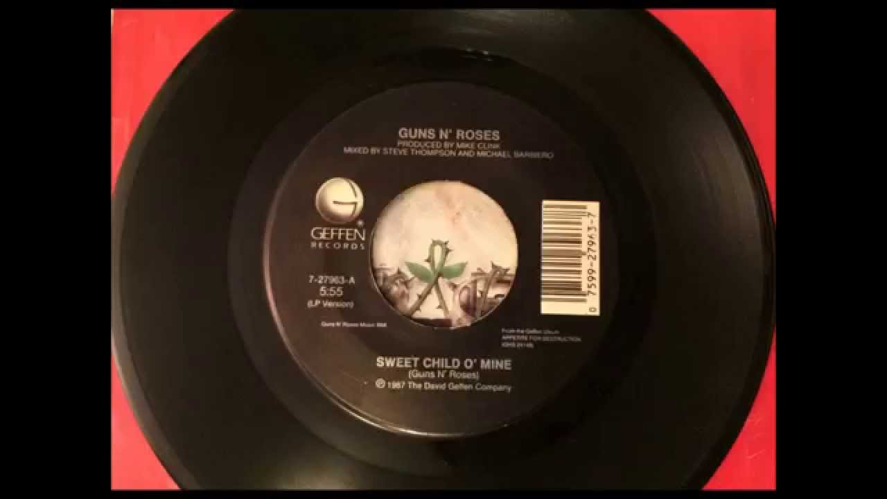 Sweet Child O' Mine , Guns N' Roses , 1988 Vinyl 45RPM - YouTube