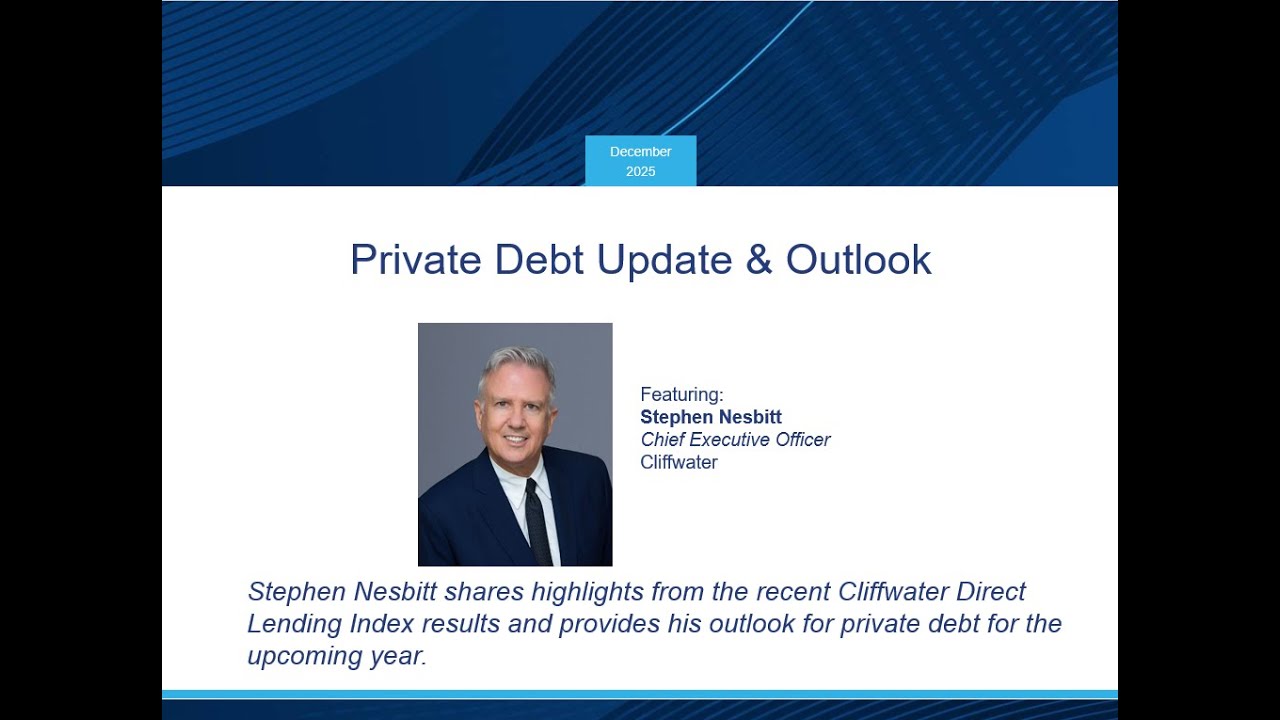 Cliffwater: Private Debt - Yield, Safety and the Emergence of