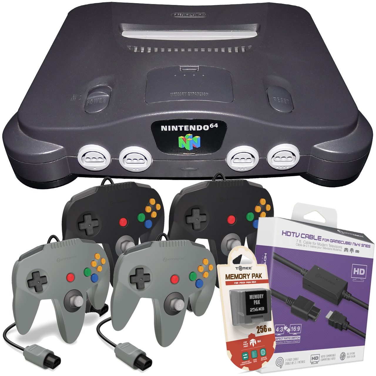 Nintendo 64 System - 4 Player HD Pack — Gametrog