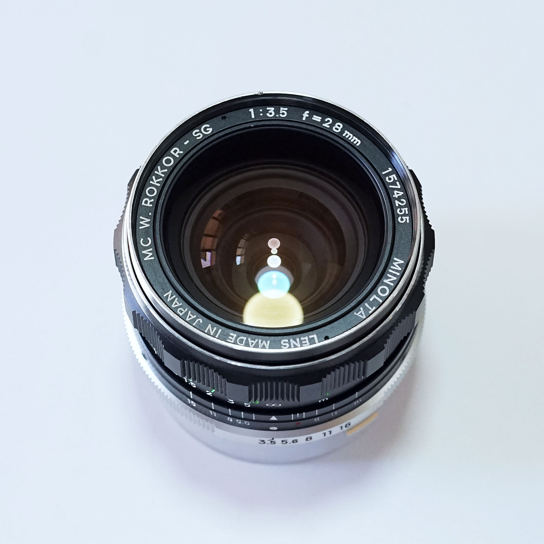 MINOLTA MC W.ROKKOR-SG 28mm F3.5 ¥8,800（中古 SRマウント