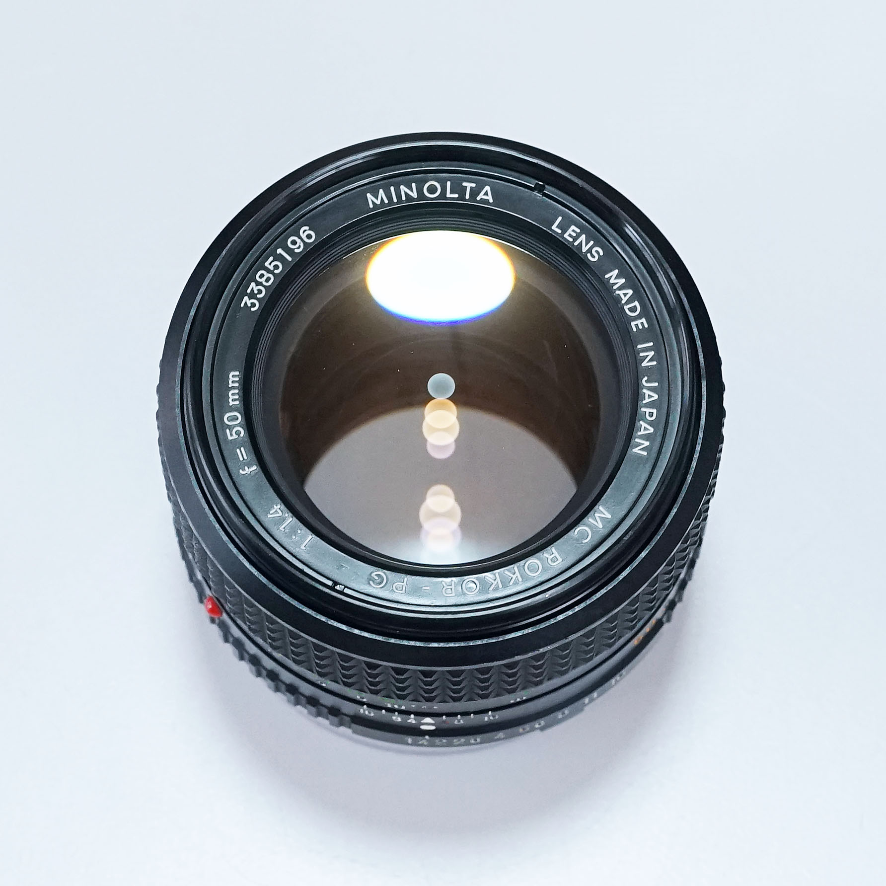 売り切れ MINOLTA MC ROKKOR-PG 50mm F1.4（中古 SRマウント