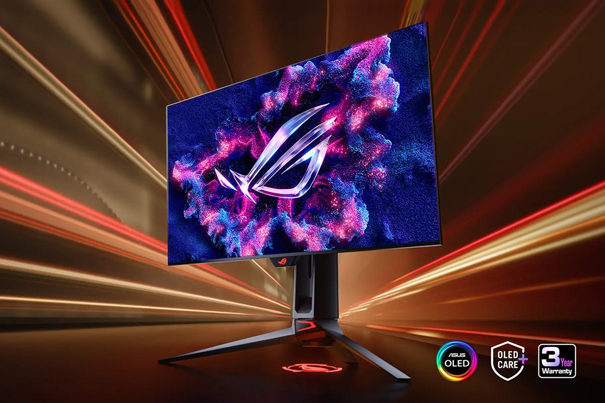 リフレッシュレート480Hz対応のゲーミングモニター「ROG Swift OLED