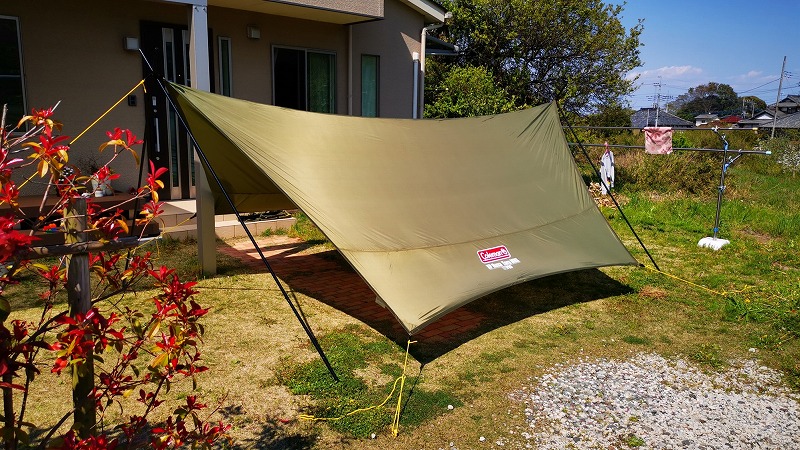 048【キャンプ】コールマン(Coleman) ヘキサタープMDXを組み立てる