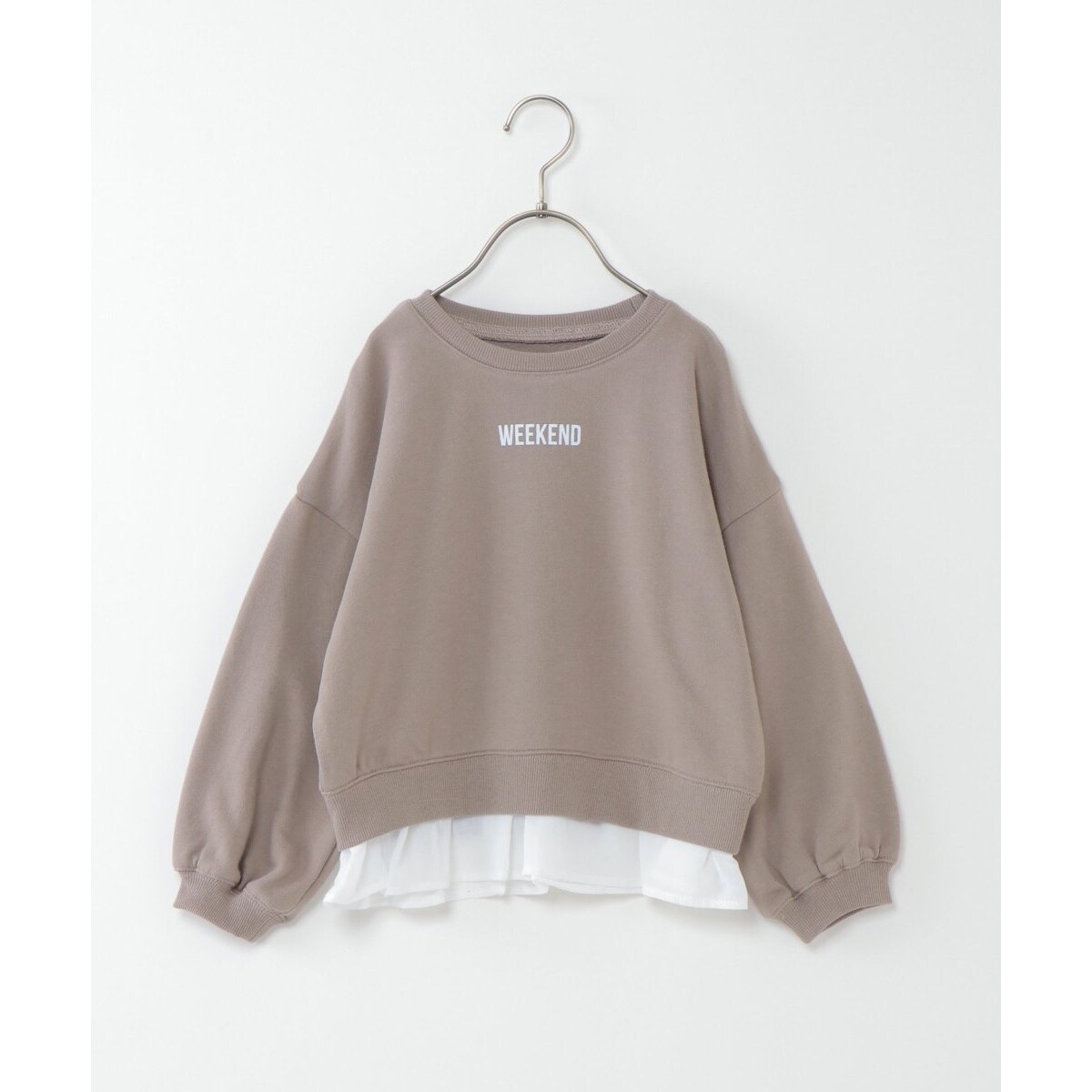 キッズ】【速乾】裾レイヤードプルオーバー（100?160cm） | イッカ