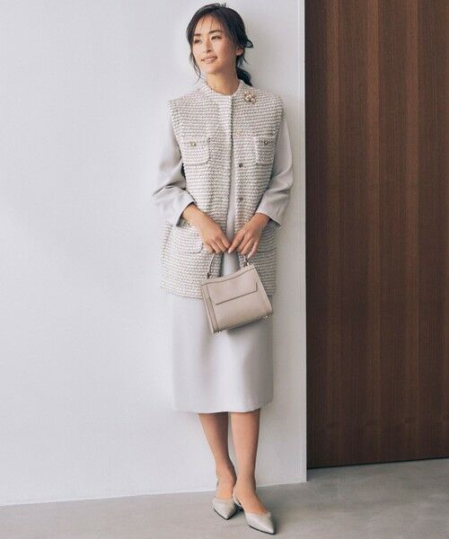 セットアップ対応・洗える】トリアセダブルクロス ワンピース （ロング