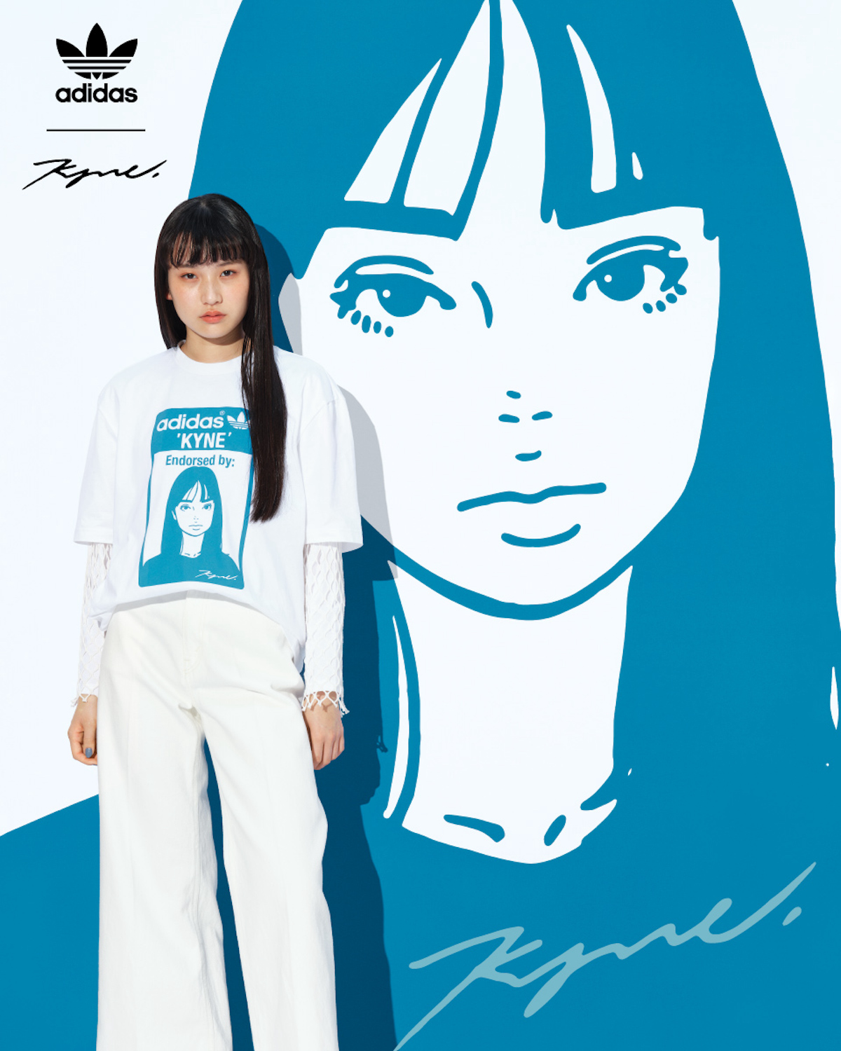 KYNE と「アディダス オリジナルス」がコラボ 「スタンスミス」も登場