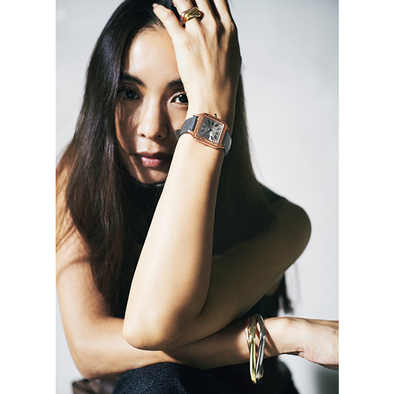 カルティエ】時計とトリニティは地金の色と“四角いフォルム”でリンク