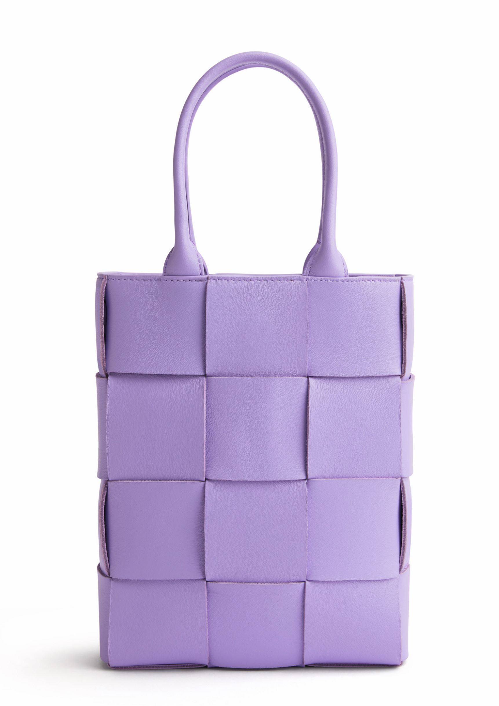 美品 ボッテガヴェネタ イントレチャート バケツ型 ネイビー ミラー