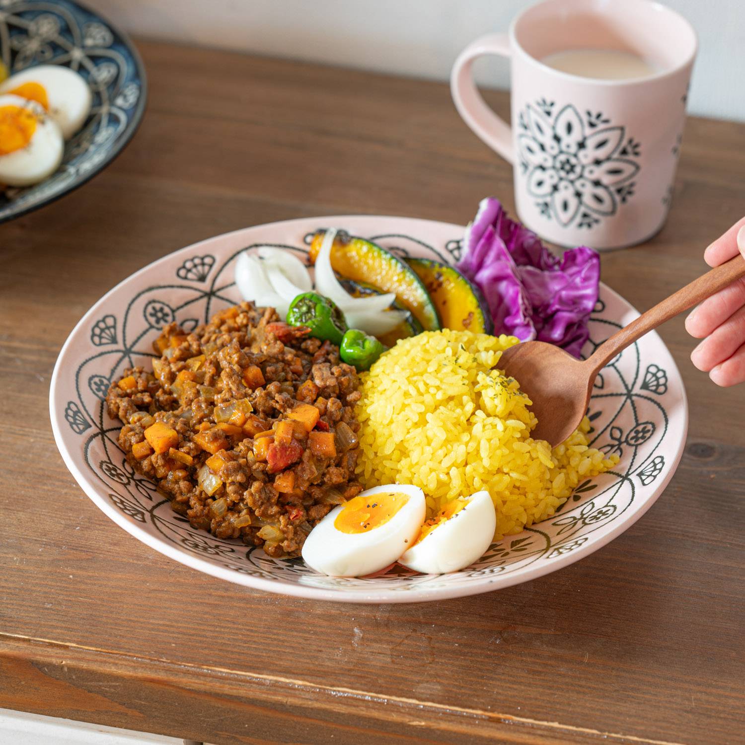 M-mode マルサン近藤 Moroccan-モロッカン- プレートL(24cm) ピンク