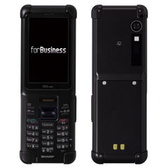 KDDI、構内PHSや無線LANに対応した「E05SH」とバーコードスキャナ装備