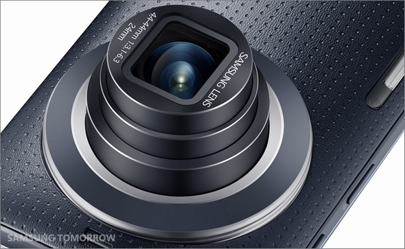 Samsung GALAXY K Zoom」、光学10倍ズームレンズ搭載の2000万画素