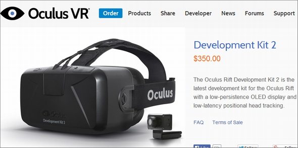 Oculus Riftの新開発キット「DK2」発表 HMDの商品化に向け大きく前進