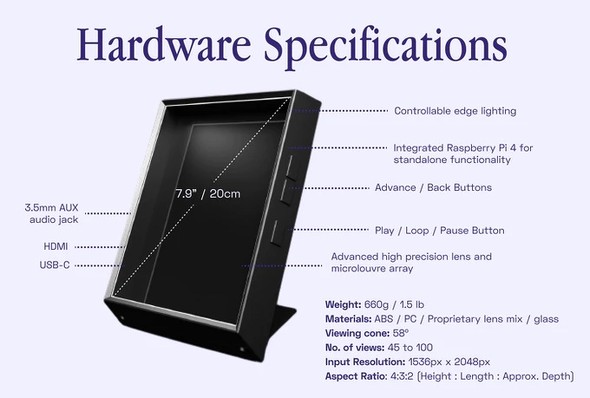 視点を変えても立体物がそこにあるように見える「Looking Glass
