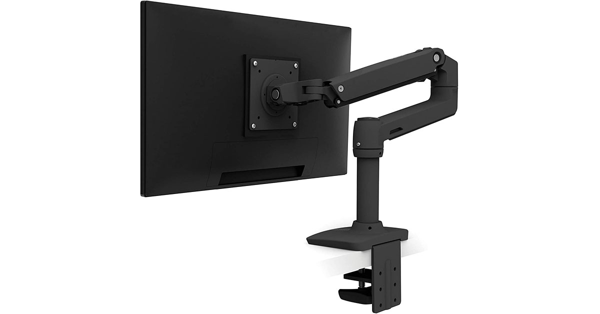 モニターアーム」は定番ブランドのエルゴトロン製品が人気、大画面に