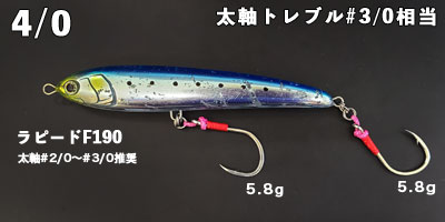 キャスティング用ツインフック「プラッキングダブル幻(まぼろし