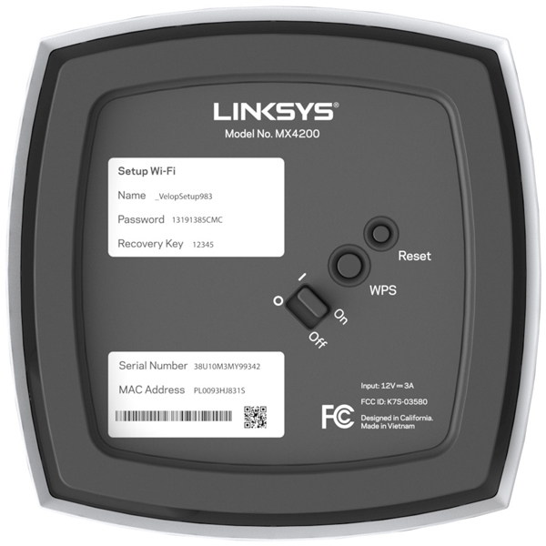 LINKSYS Velop AX4200 Wi-Fi 6 トライバンド メッシュルーター （2402