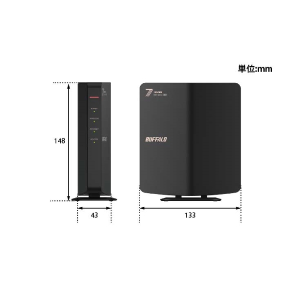 バッファロー 無線LAN親機 WiFiルーター 11be/ax/ac/n/a/g/b 2882+