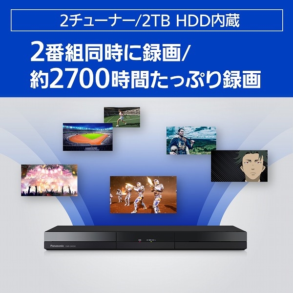 パナソニック(家電) ブルーレイディスクレコーダー 2TB DMR-2W202