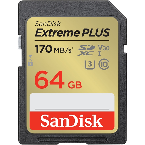 サンディスク SanDisk Extreme PLUS SDXC UHS-Iカード 64GB SDSDXWH