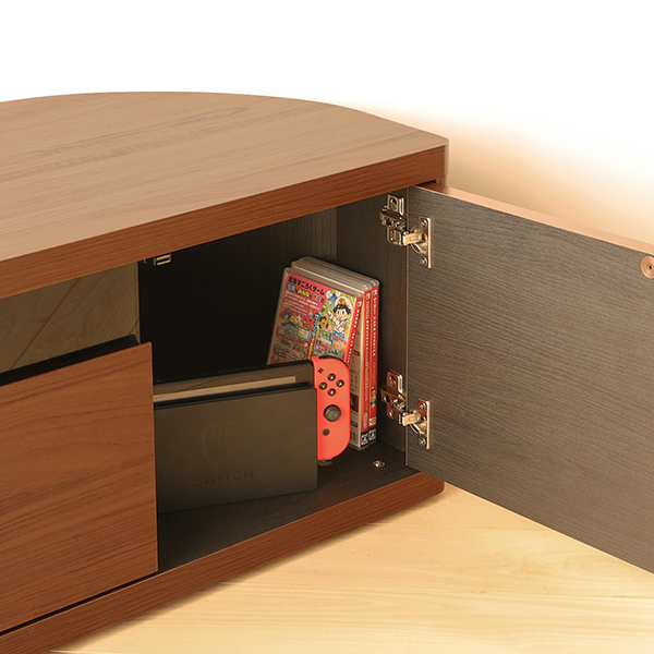 角度自由自在 コーナーテレビ台 ブラウン 幅130cm|インテリア・雑貨