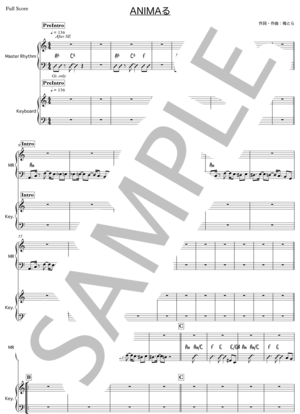 楽譜】PUNCH☆MIND☆HAPPINESS. / Happy Clover (バンドスコア / 上級