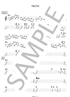 楽譜】TRUTH / T-SQUARE (バンドスコア / 上級) - Piascore 楽譜ストア