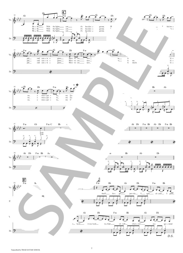 楽譜】Smells Like Teen Spirit / ドラムスコア / NIRVANA (ドラム