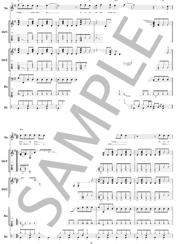 楽譜】IRON MAIDEN / WASTED YEARS バンド・スコア from68 / IRON