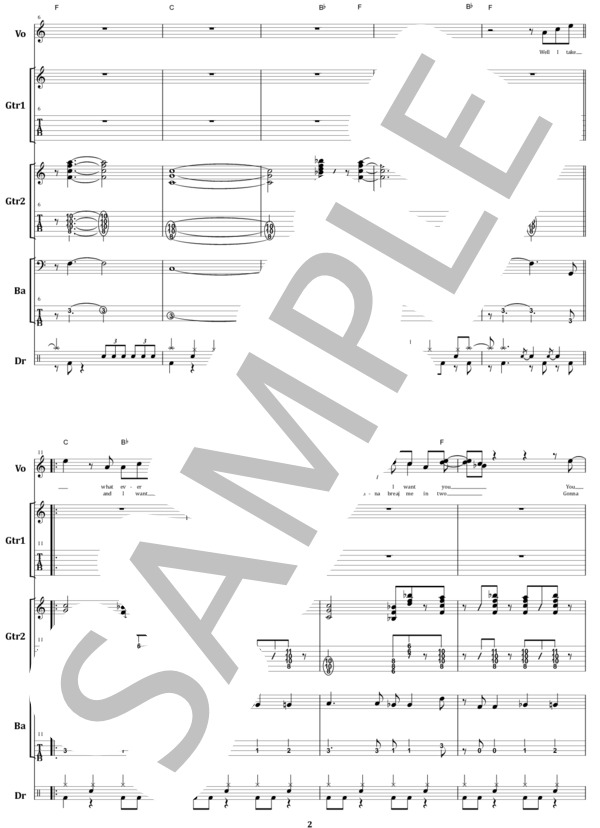 楽譜】BAD COMPANY / CAN'T GET ENOUGH バンド・スコア from68 / BAD