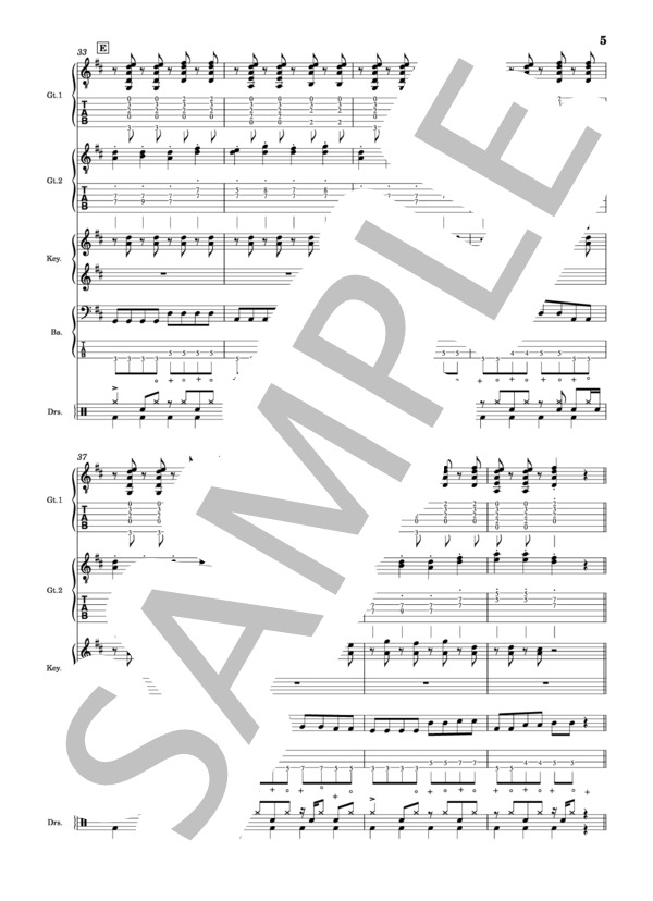 楽譜】アンゼンパイ / Mrs. GREEN APPLE (バンドスコア / 中級