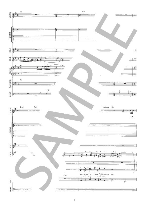 楽譜】Missing / 久保田 利伸 (バンドスコア / 初〜中級) - Piascore