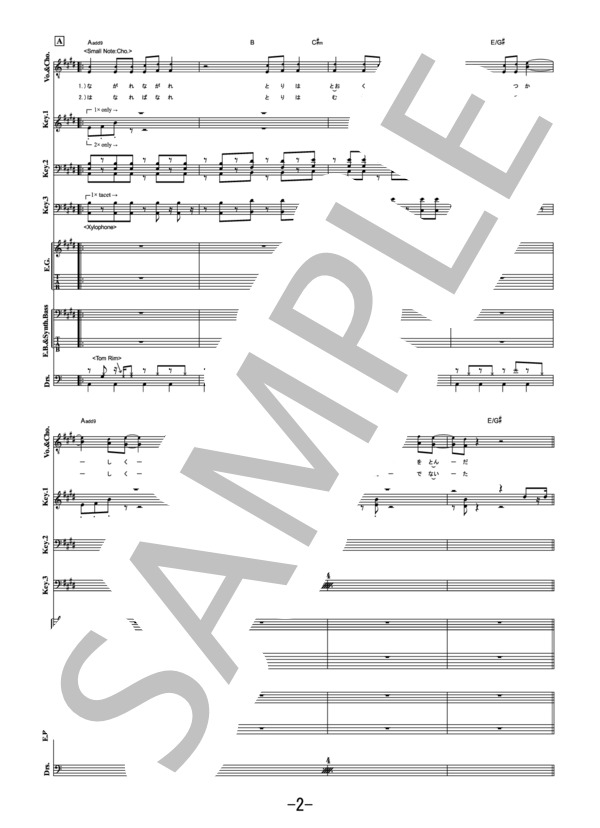 楽譜】ミュージック / サカナクション バンドスコア / サカナクション