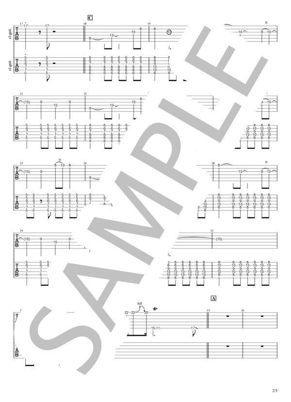 楽譜】破壊的価値創造 ※演奏動画あり / 文藝天国 (エレキギター / 中級
