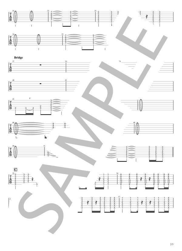 楽譜】深海 ※演奏動画あり / Mr.Children (エレキギター / 中級