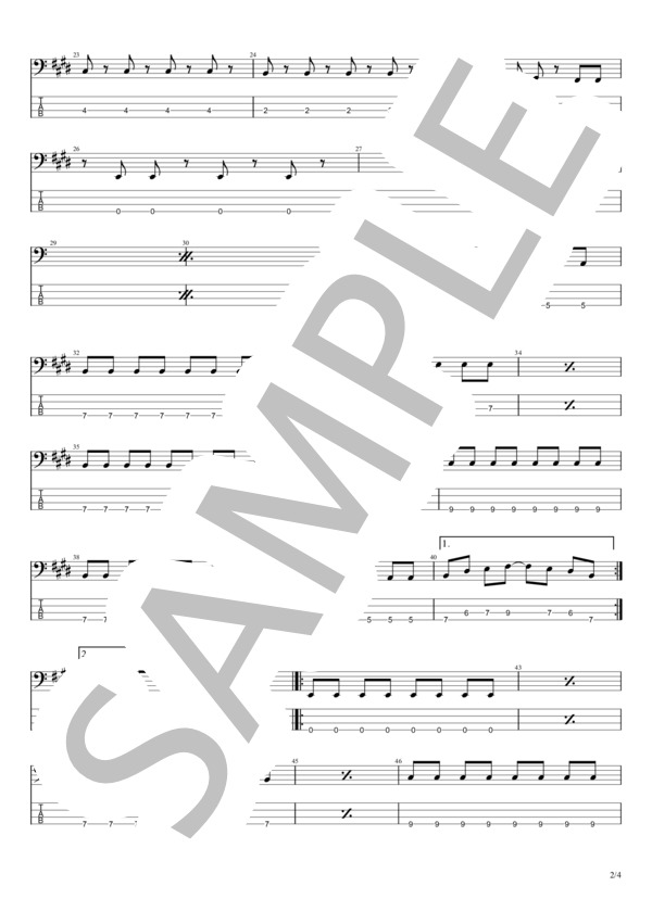 楽譜】soup / 04 limited sazabys (エレキベース / 初級) - Piascore