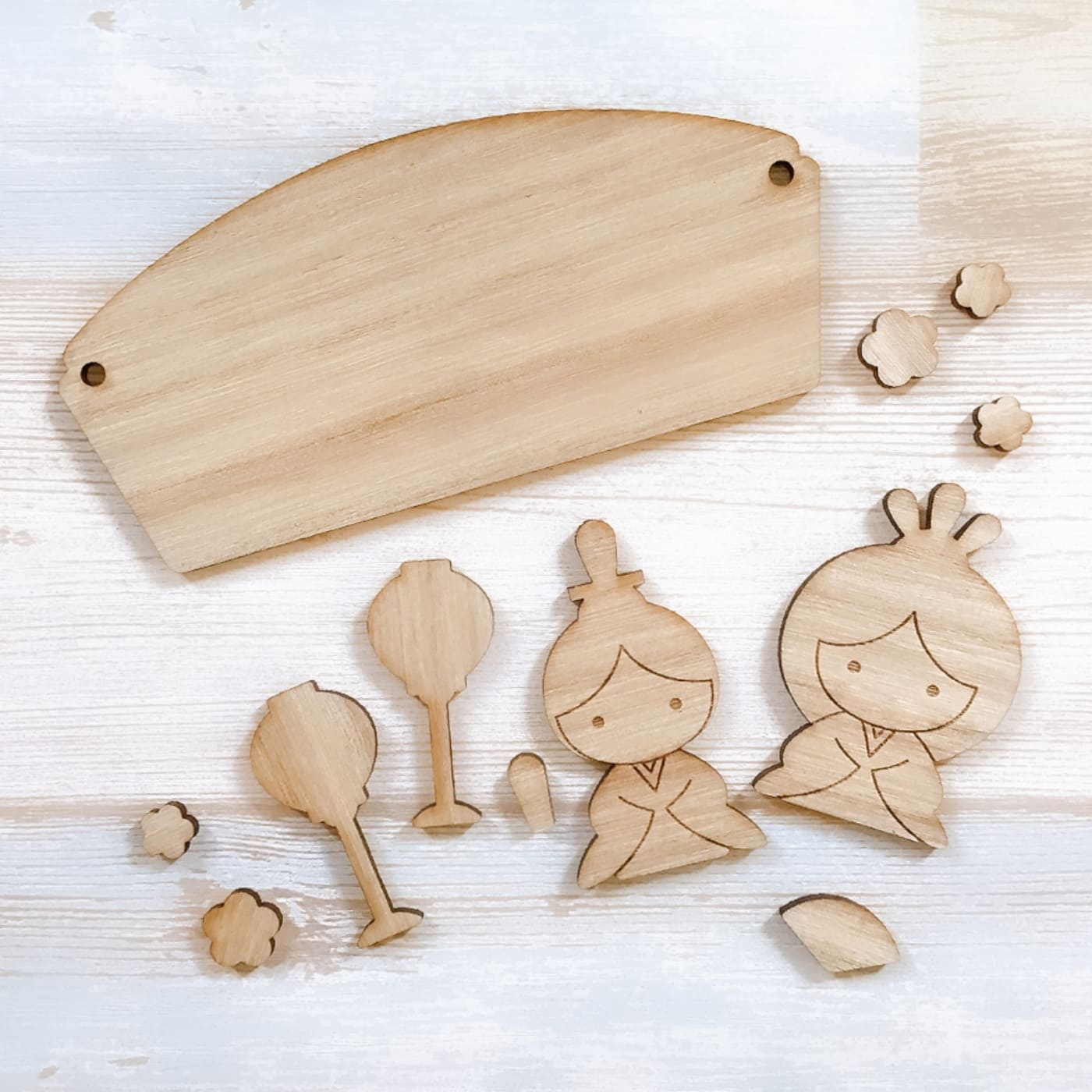 楽天市場】ひなまつりオーナメント 工作キット JaM's クラフト 木製