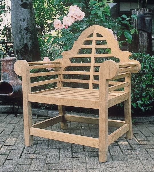 楽天市場】ガーデンチェア アームチェア 高級 チーク材 木製 ガーデン