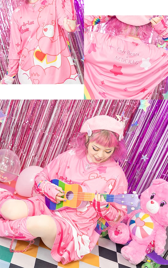 楽天市場】ケアベア Tシャツ ピンク 半袖 原宿 原宿系 ファッション