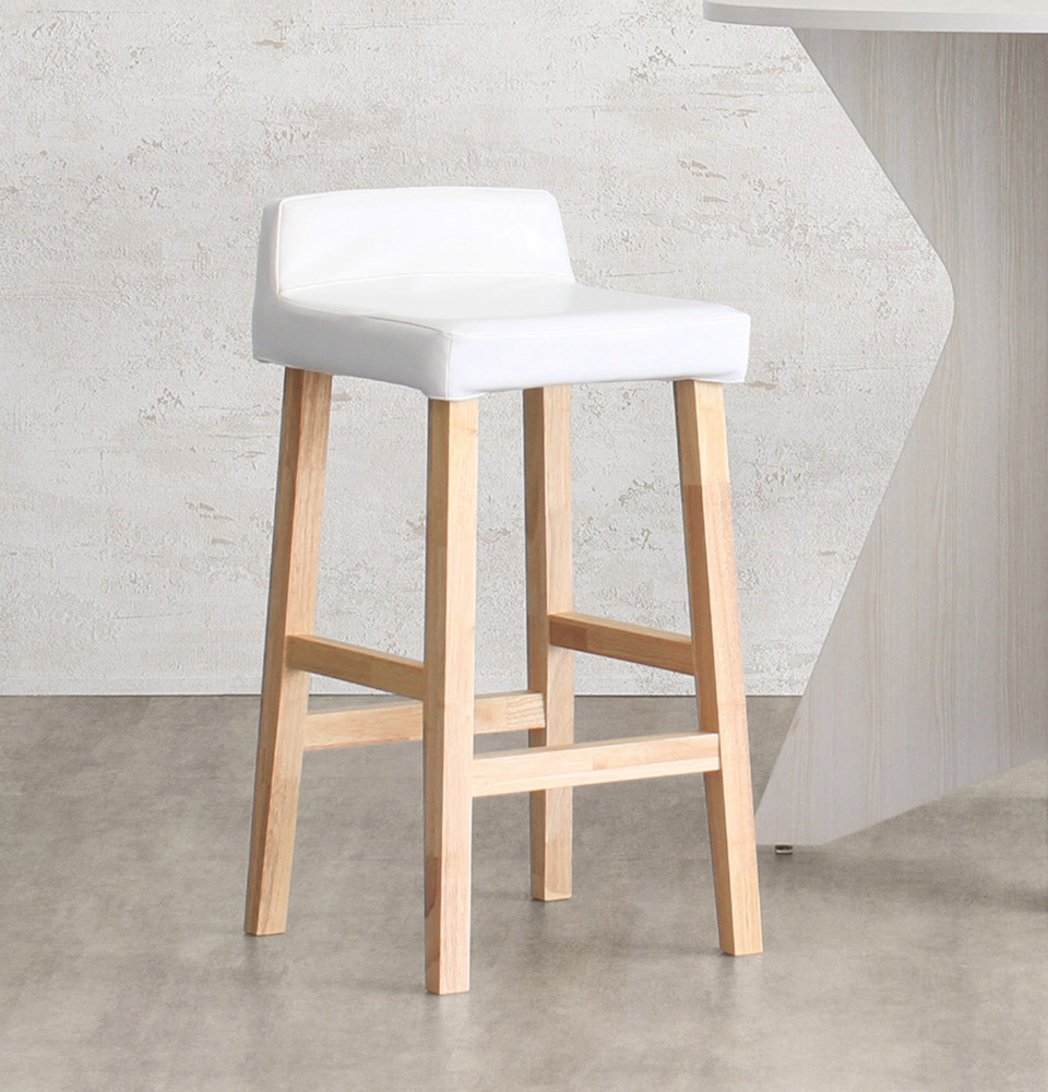 楽天市場】ハイチェア カウンターチェア 背もたれ付き 合皮 キッチン