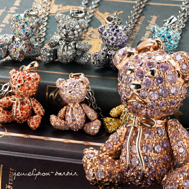 楽天市場】【ポイント5倍×5のつく日】 Silver テディベア ネックレス