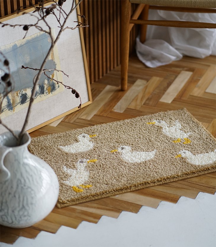 楽天市場】[P5倍 3/5 23:59迄] タフティング マット あひるマット 45