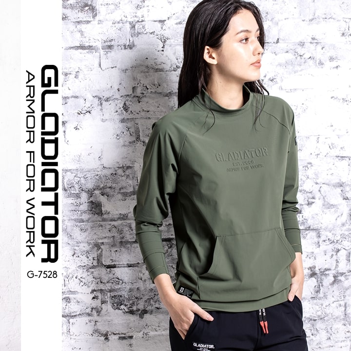 楽天市場】長袖シャツ ストレッチ モックネック ハイネック ひんやり