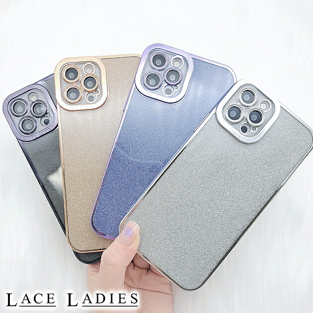 RYBMAX グリッター iPhone12proケース シルバー glitter *+ | fittter