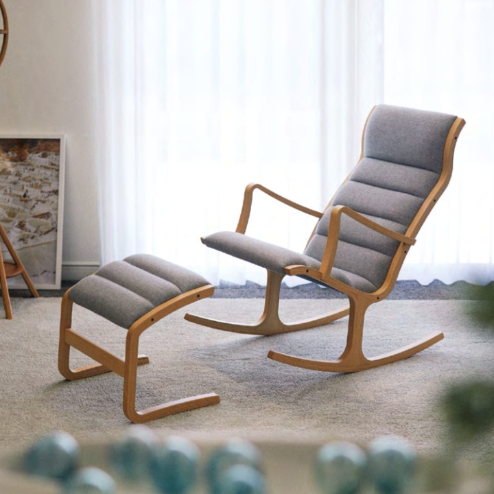 楽天市場】天童木工 菅澤光政Heron ロッキングチェアS-5226WB-NT木部