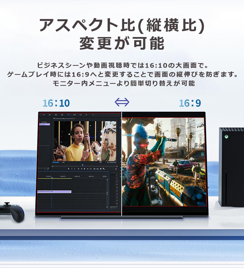 楽天市場】EHOMEWEI モバイルモニター 15.6インチ 144Hz 2K QHD