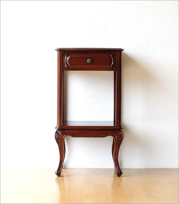 楽天市場】コンソール マホガニー 花台 無垢材 木製 アンティーク 天然