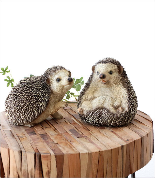 楽天市場】ハリネズミ 置物 オブジェ グッズ 雑貨 かわいい 可愛い